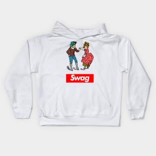 Swag - Vintage Illustration Design Kids Hoodie